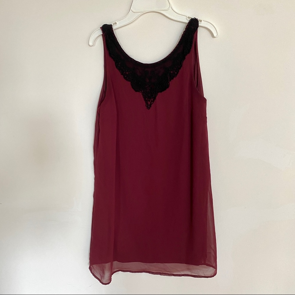 V-neck mini dress